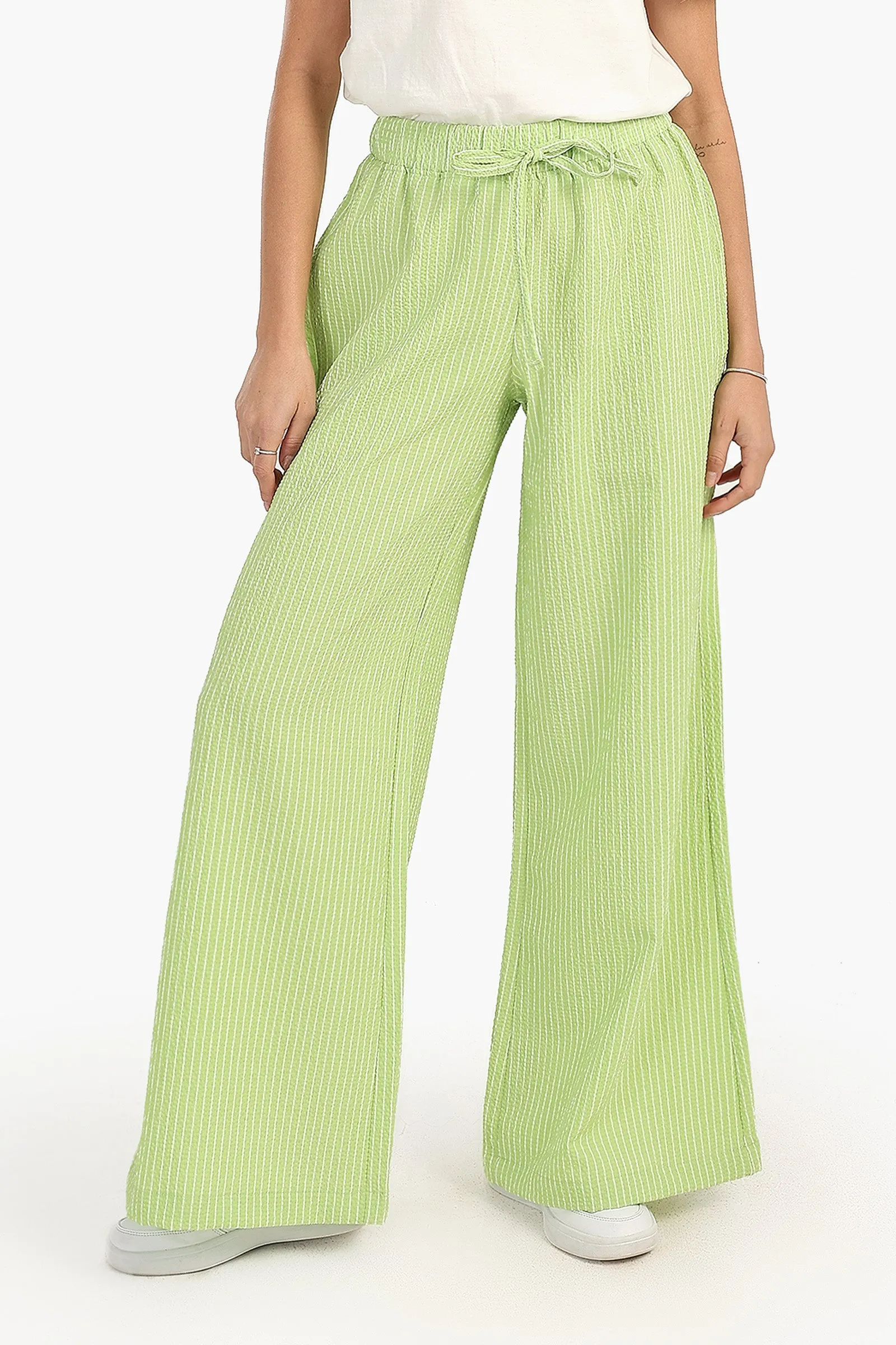 Comfy Striped Wide Leg Pants