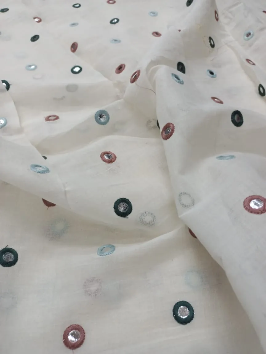 Cotton Embroidered Fabric