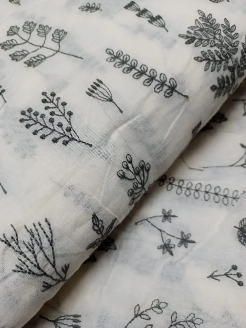 Cotton Embroidered Fabric