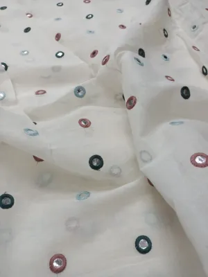 Cotton Embroidered Fabric