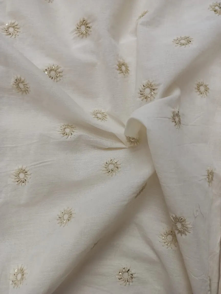 Cotton Embroidered Fabric