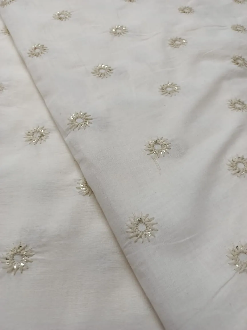 Cotton Embroidered Fabric