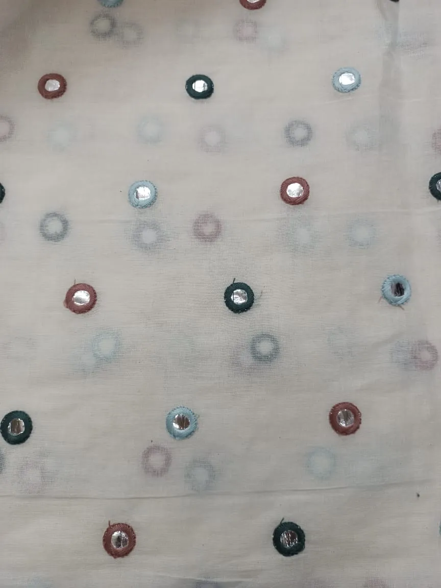 Cotton Embroidered Fabric