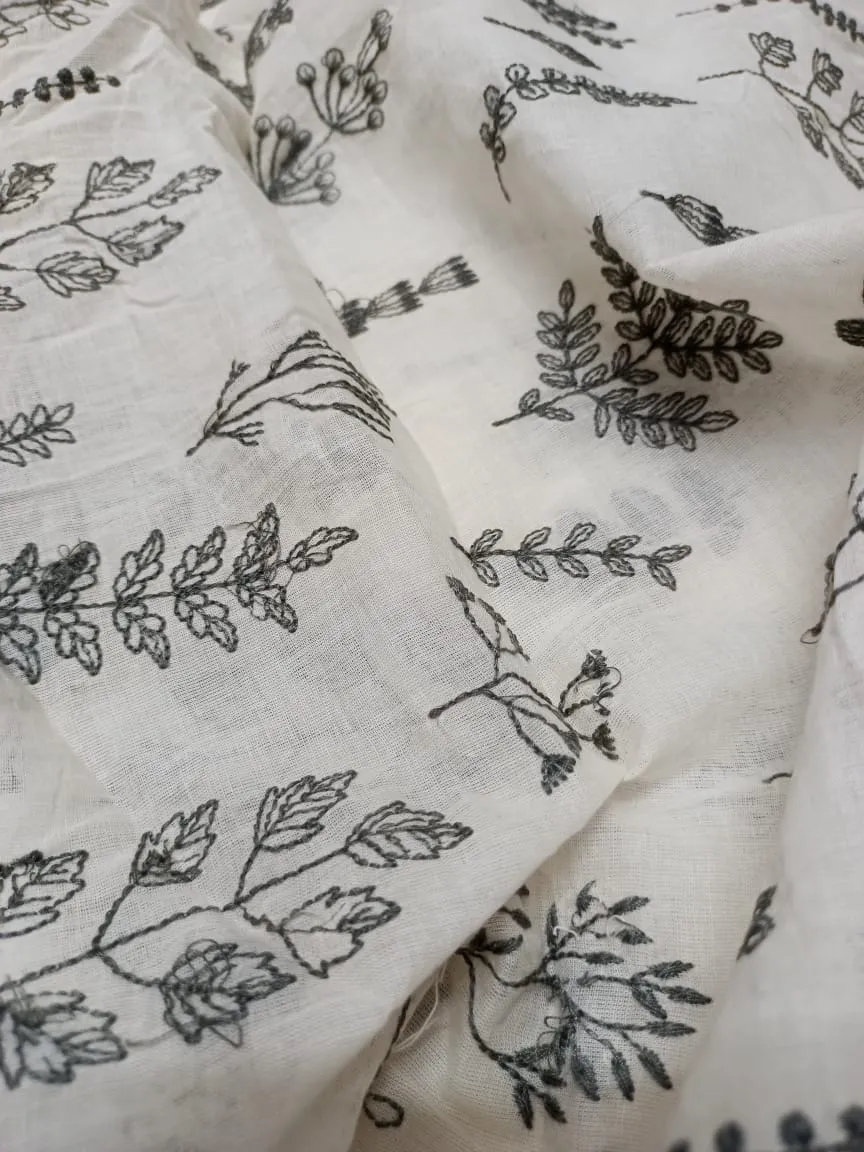 Cotton Embroidered Fabric