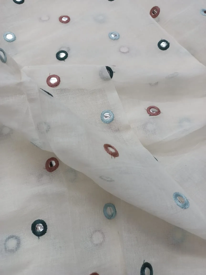 Cotton Embroidered Fabric