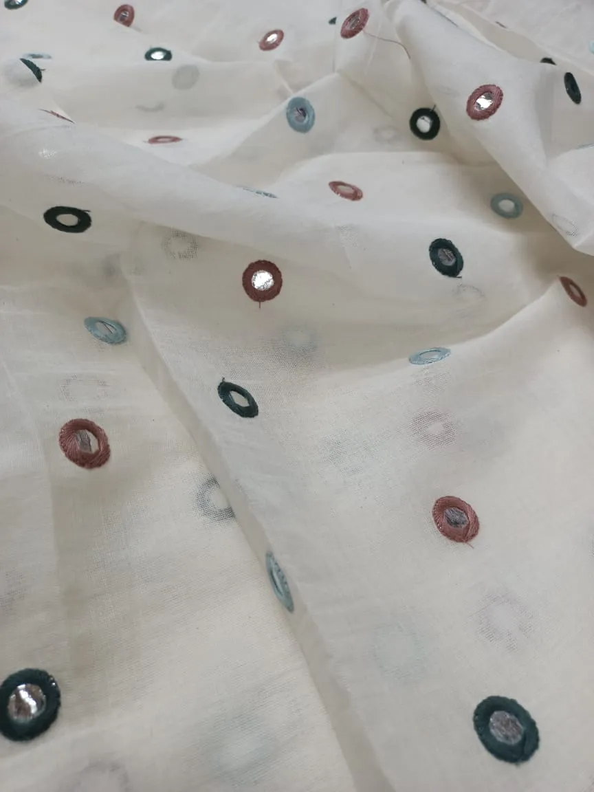Cotton Embroidered Fabric
