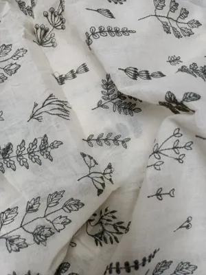 Cotton Embroidered Fabric