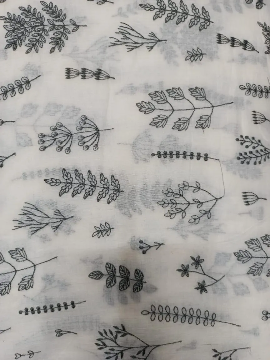 Cotton Embroidered Fabric