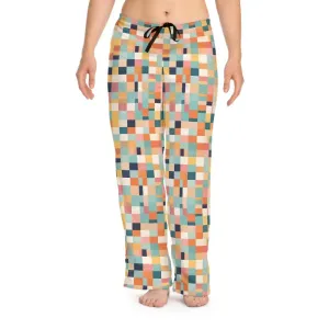 Cozy Pastel Colors Checkered Pajama Pants