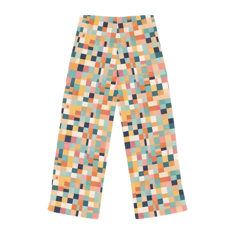 Cozy Pastel Colors Checkered Pajama Pants