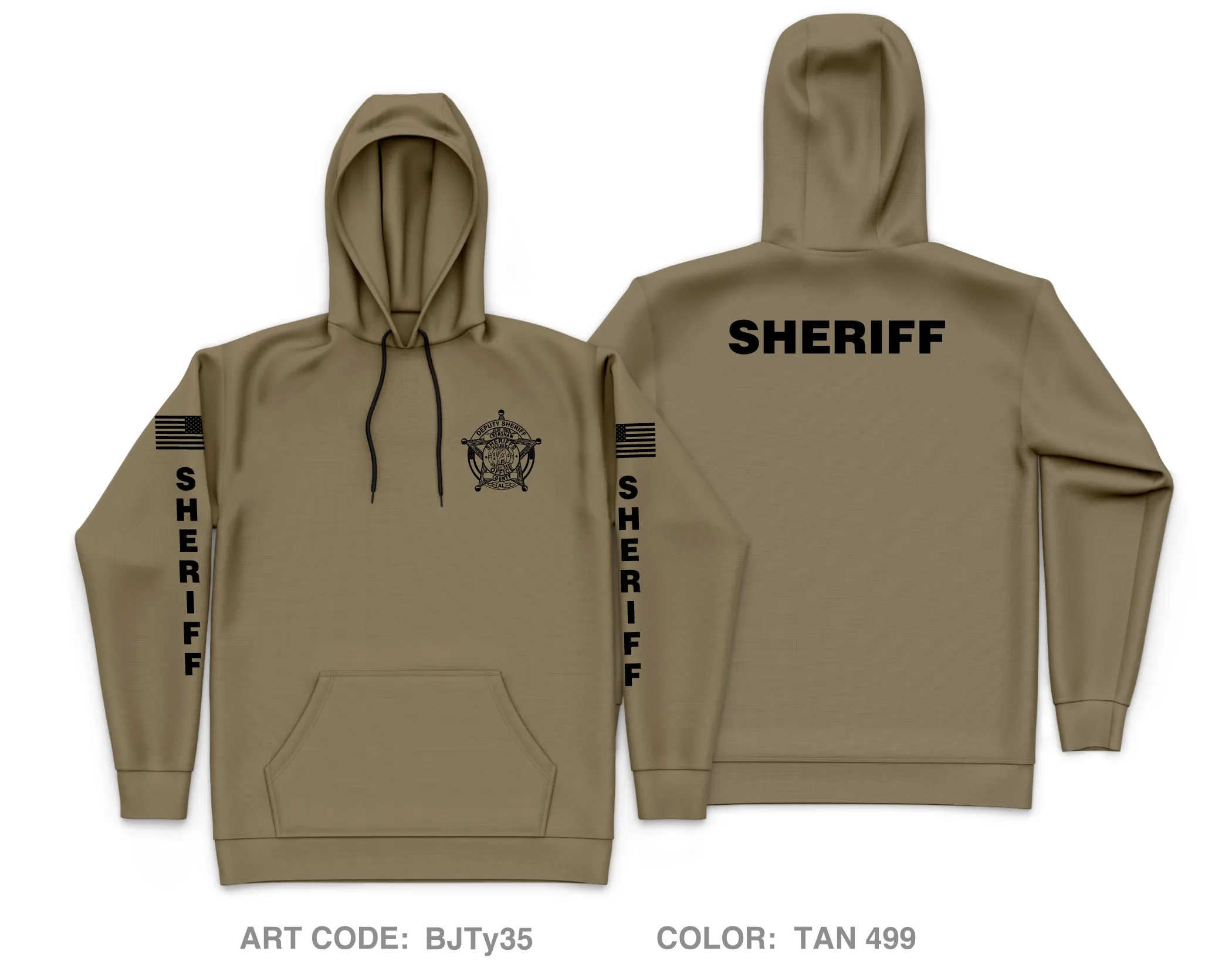 Crenshaw County Sheriffs Office Core Men's Hooded Performance Sweatshirt - BJTy35