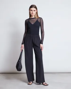 CRINKLE PANTS HAVA BLACK