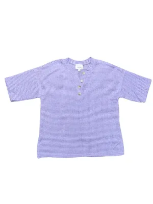 Crochet Knit Half Sleeve-Lilac