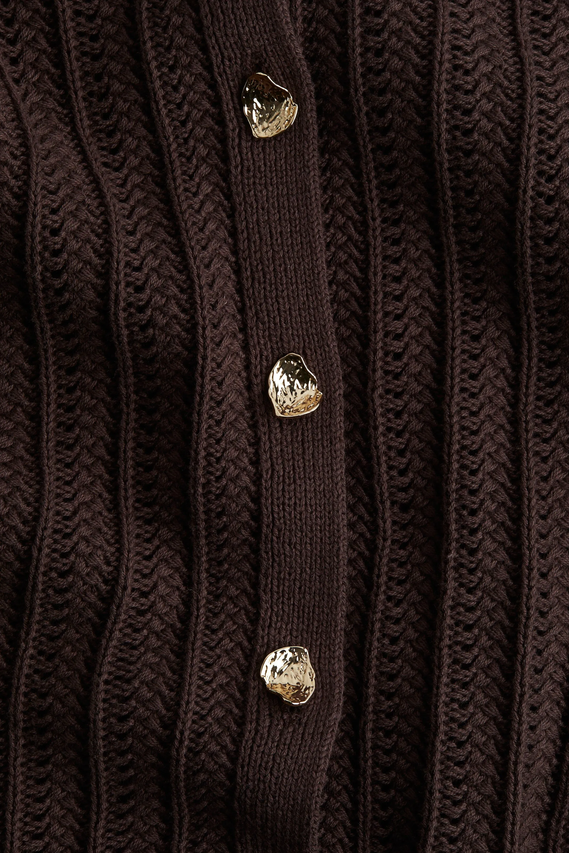 Crochet-look cardigan