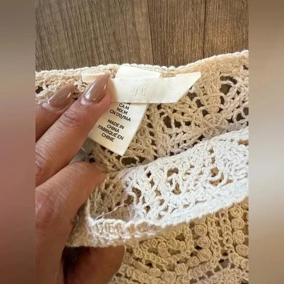 CROCHET-LOOK SHORTS and CROCHET-LOOK TOP