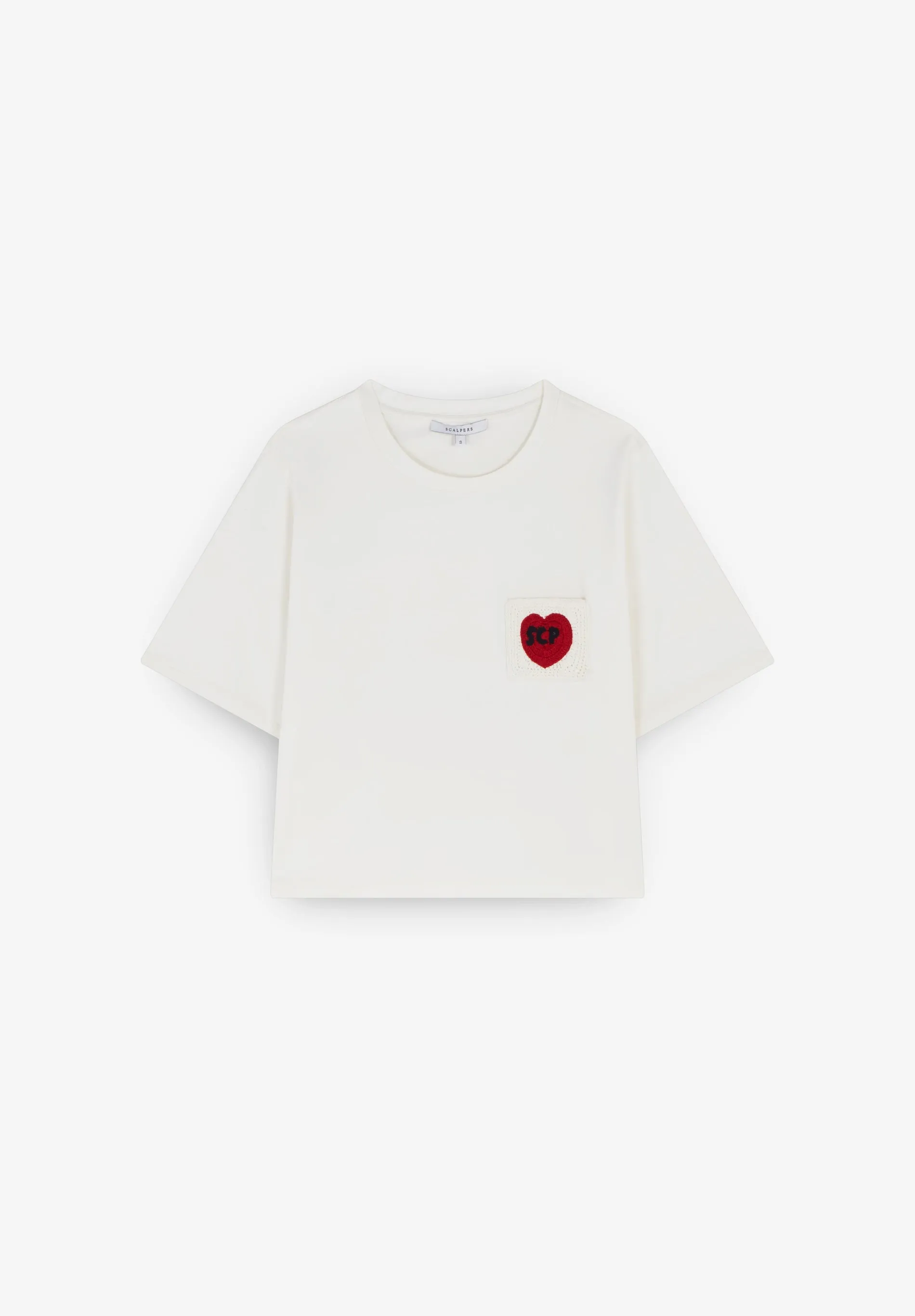 CROCHET POCKET TEE