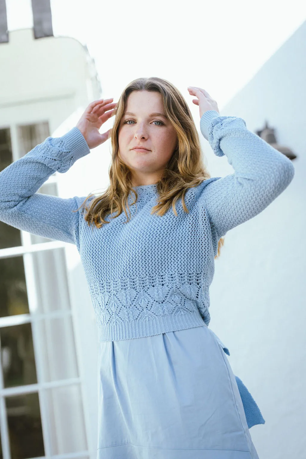 Crochet skyway top with tie by Gem