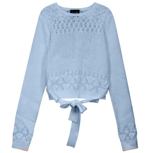 Crochet skyway top with tie by Gem