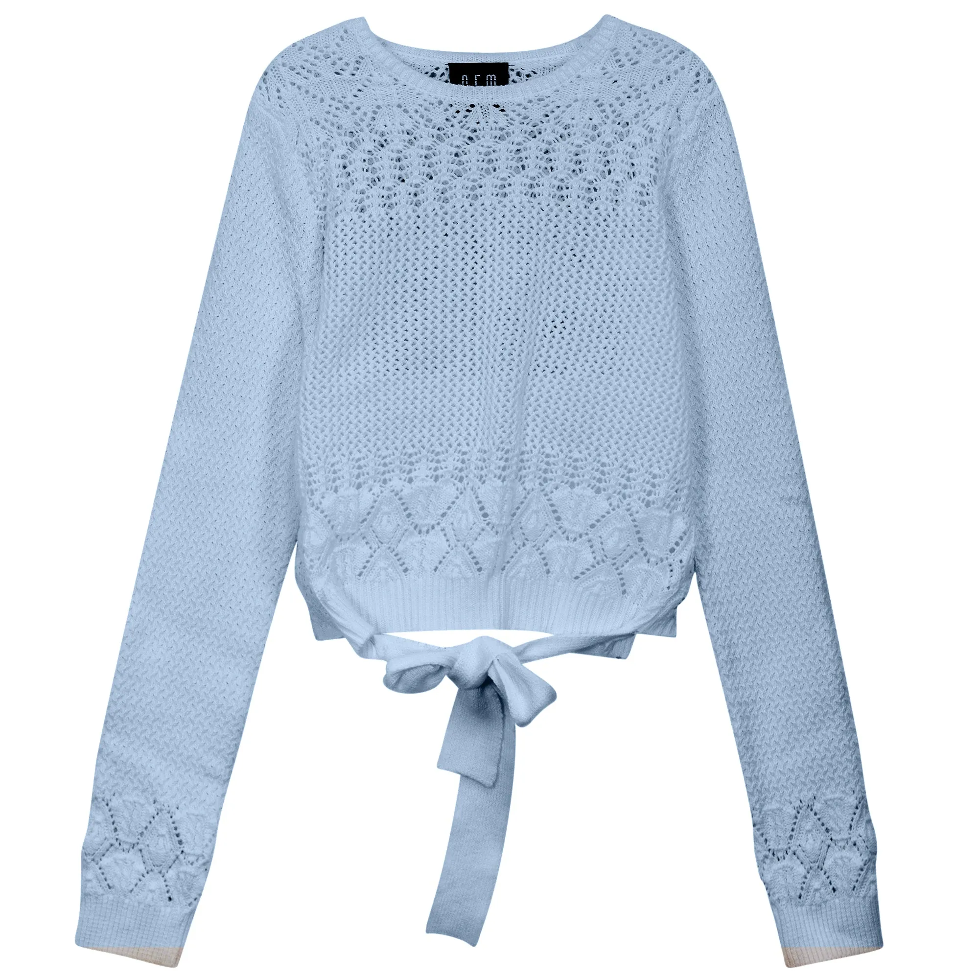 Crochet skyway top with tie by Gem