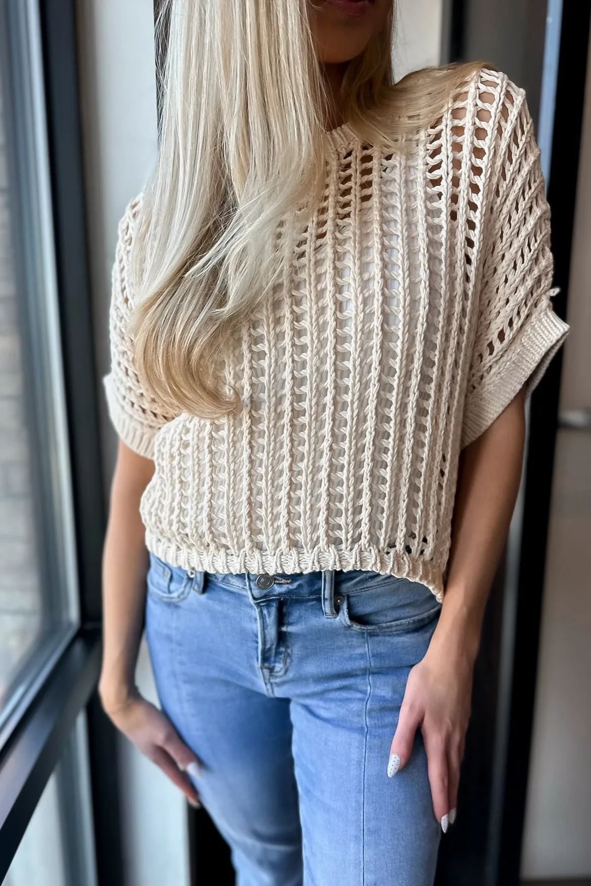 Crochet Top Cream