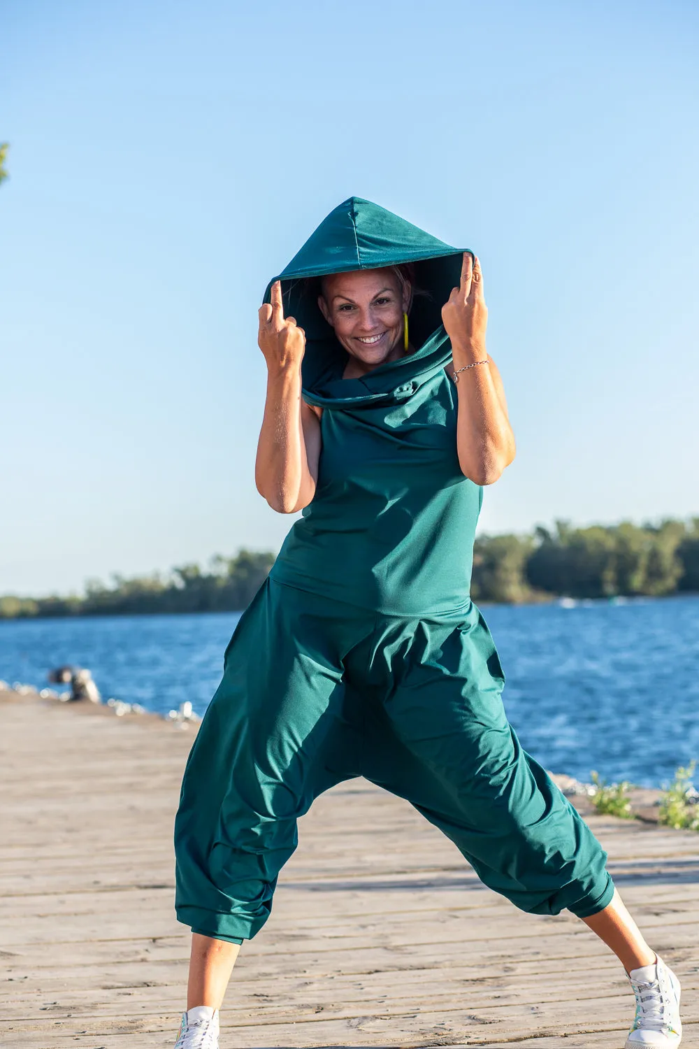 Cuddle Puddle Romper-Jade