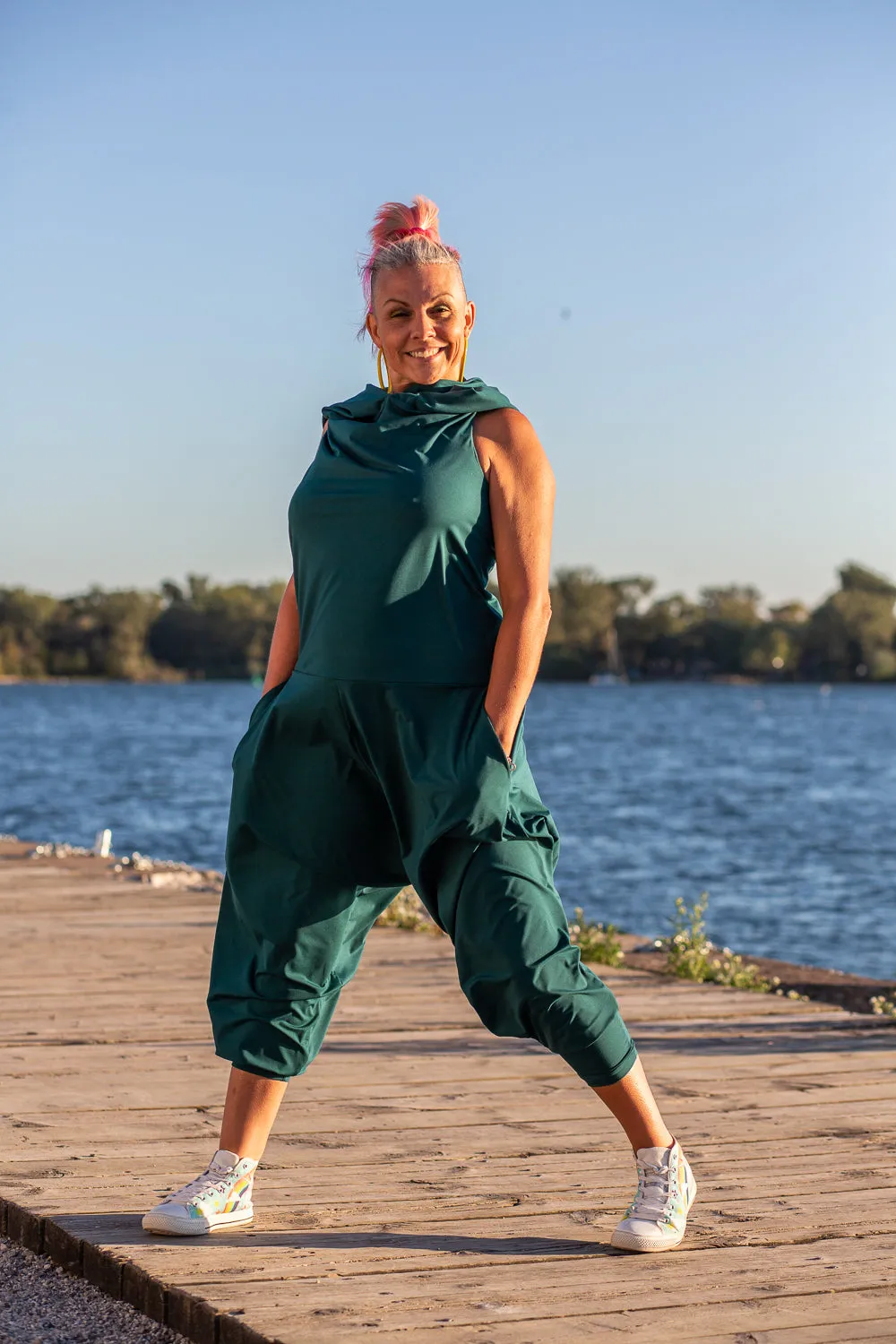 Cuddle Puddle Romper-Jade