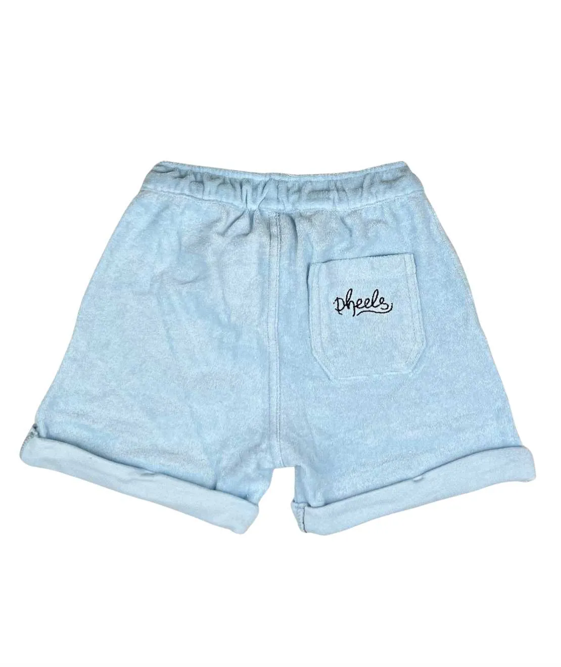 Cuffed French Terry Shorts in Sky