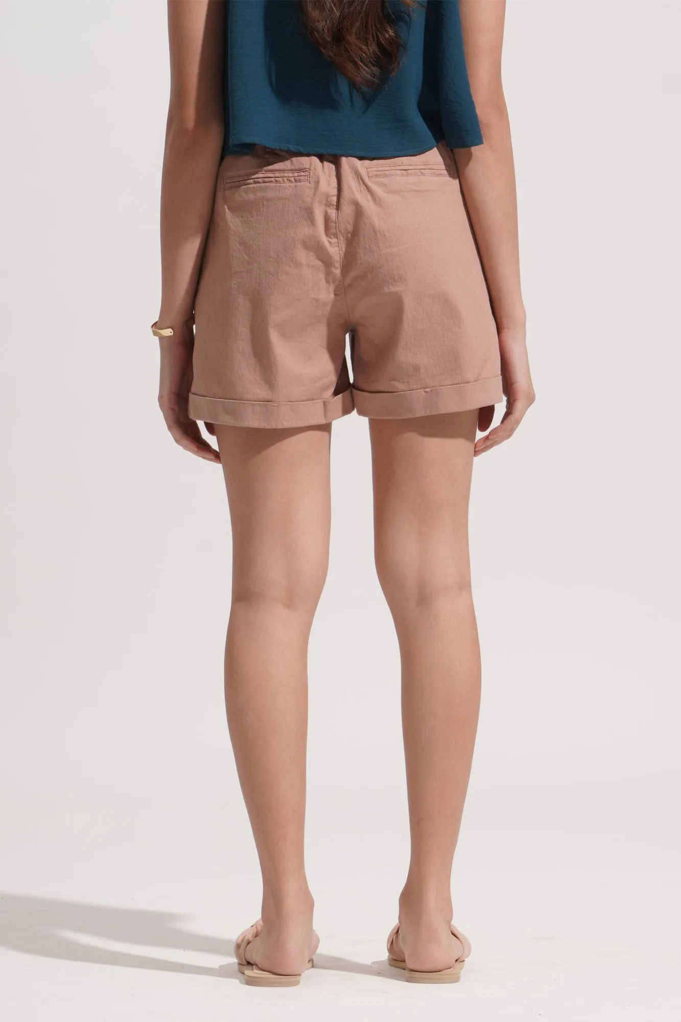 Cuffed Pull Up Shorts