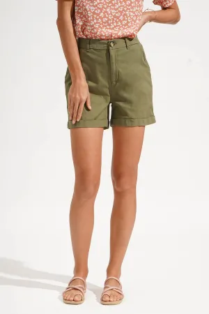 Cuffed Pull Up Shorts