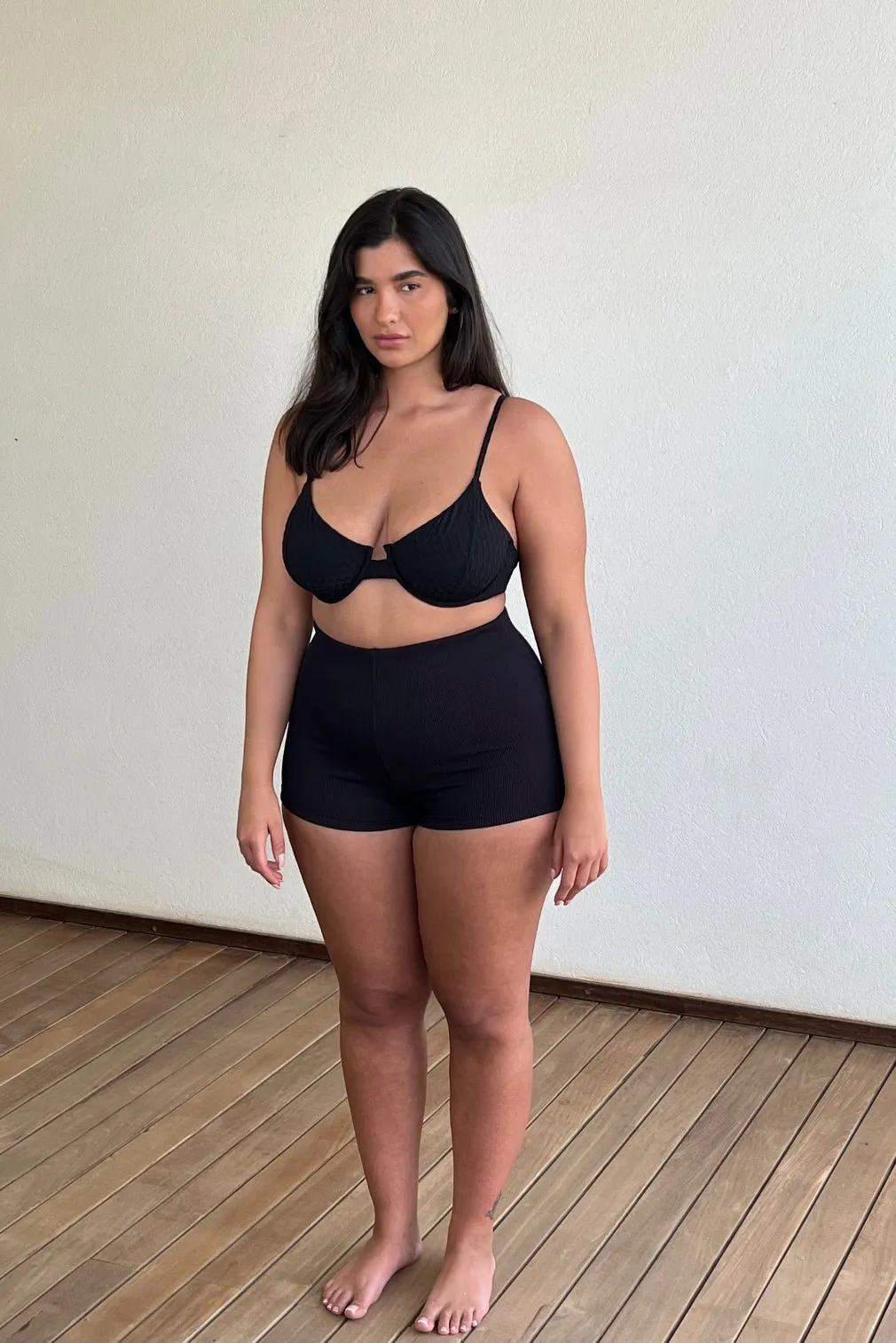 Daniel Shorts Black Rib