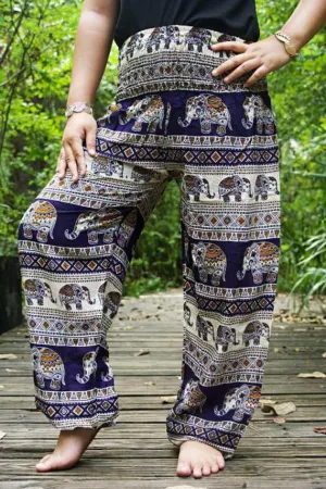 Dark Blue Elephant Pants