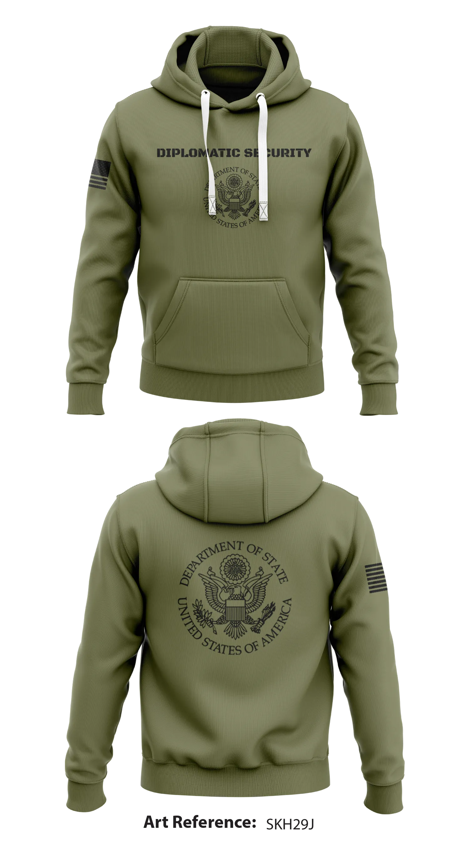 Diplomatic Security Service  Store 1  Core Men's Hooded Performance Sweatshirt - sKh29J