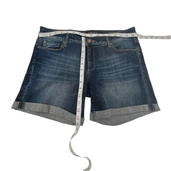 DL 1961 Karlie Boyfriend Cuffed Hem Jean Shorts Size 27 Junior’s