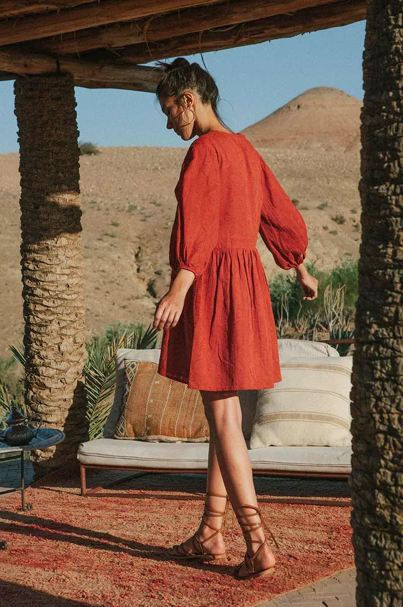 Eloisa – Women’s Embroidered Cotton Dress