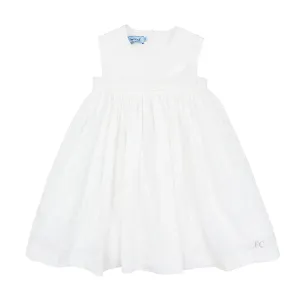 Embroidered bib cream dress by Mimisol