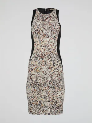 Embroidered Bodycon Dress