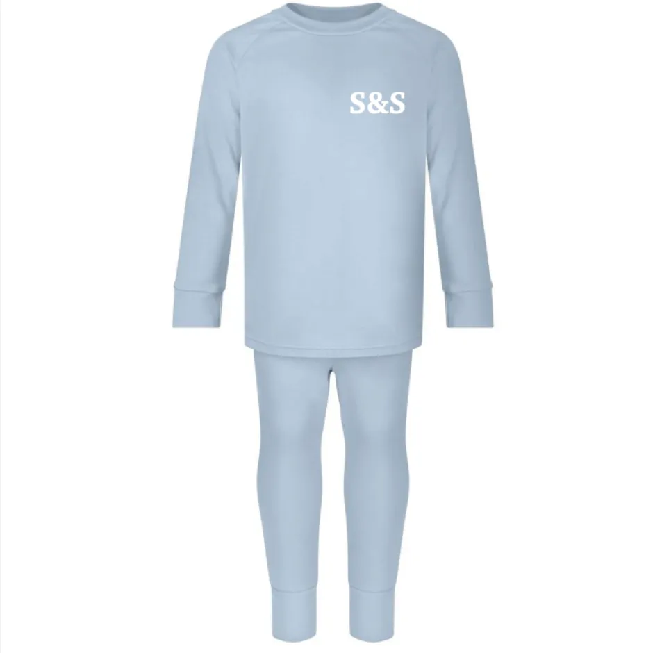 Embroidered Initials Loungewear Set