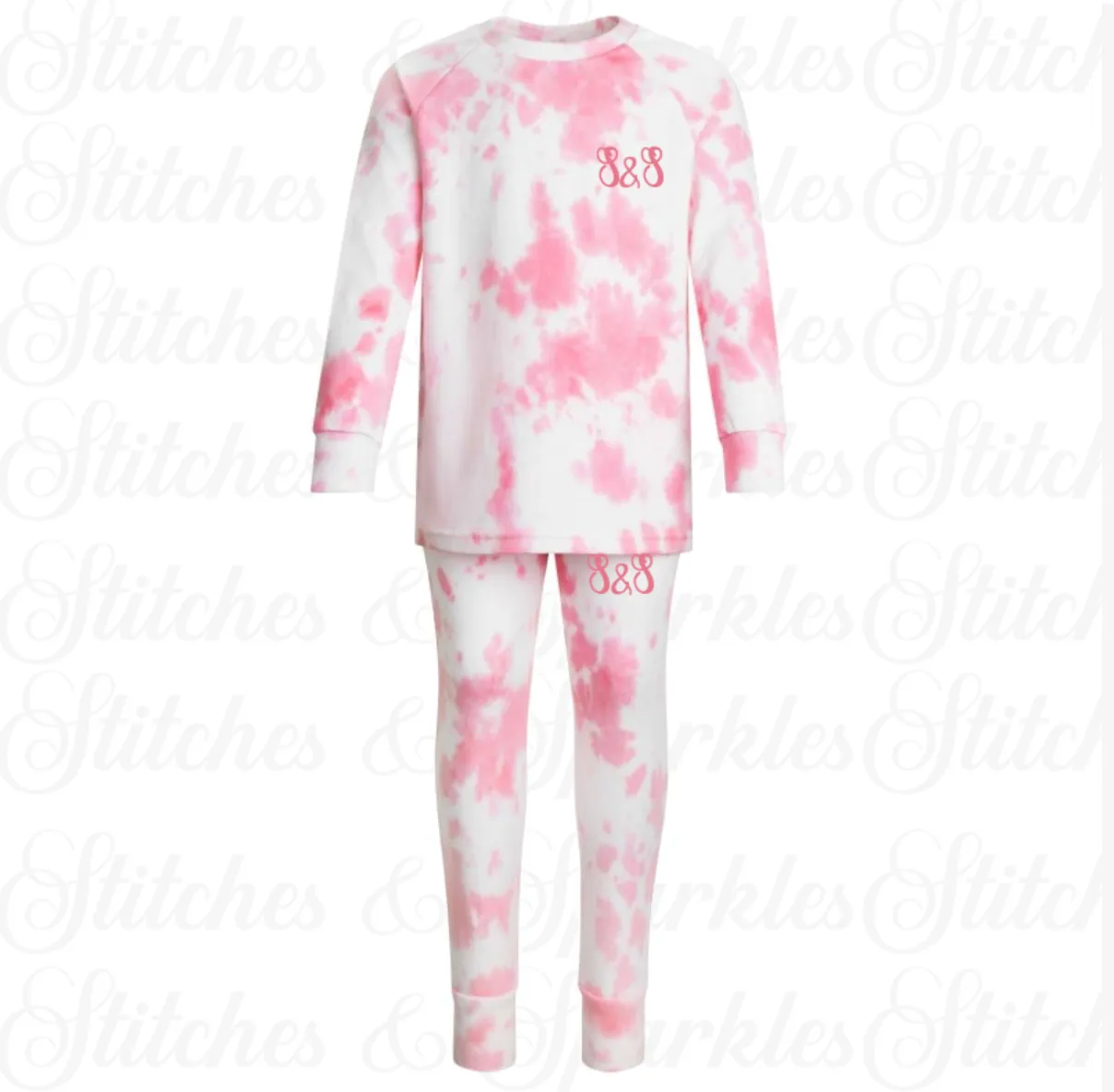 Embroidered Initials Loungewear Set