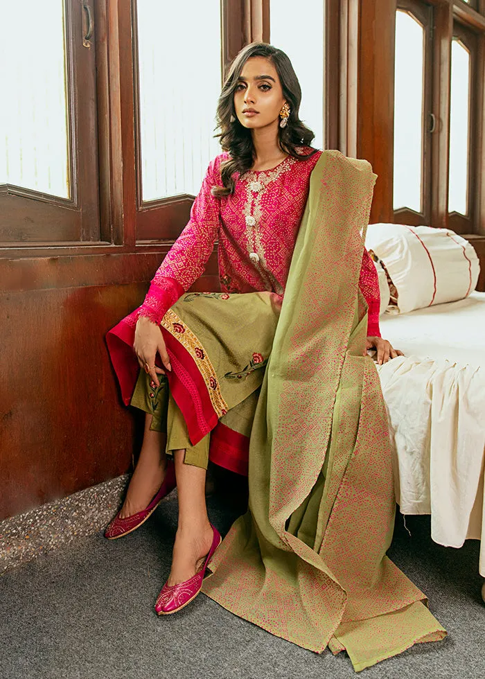 Embroidered Pink Kameez Trouser Pakistani Eid Dress