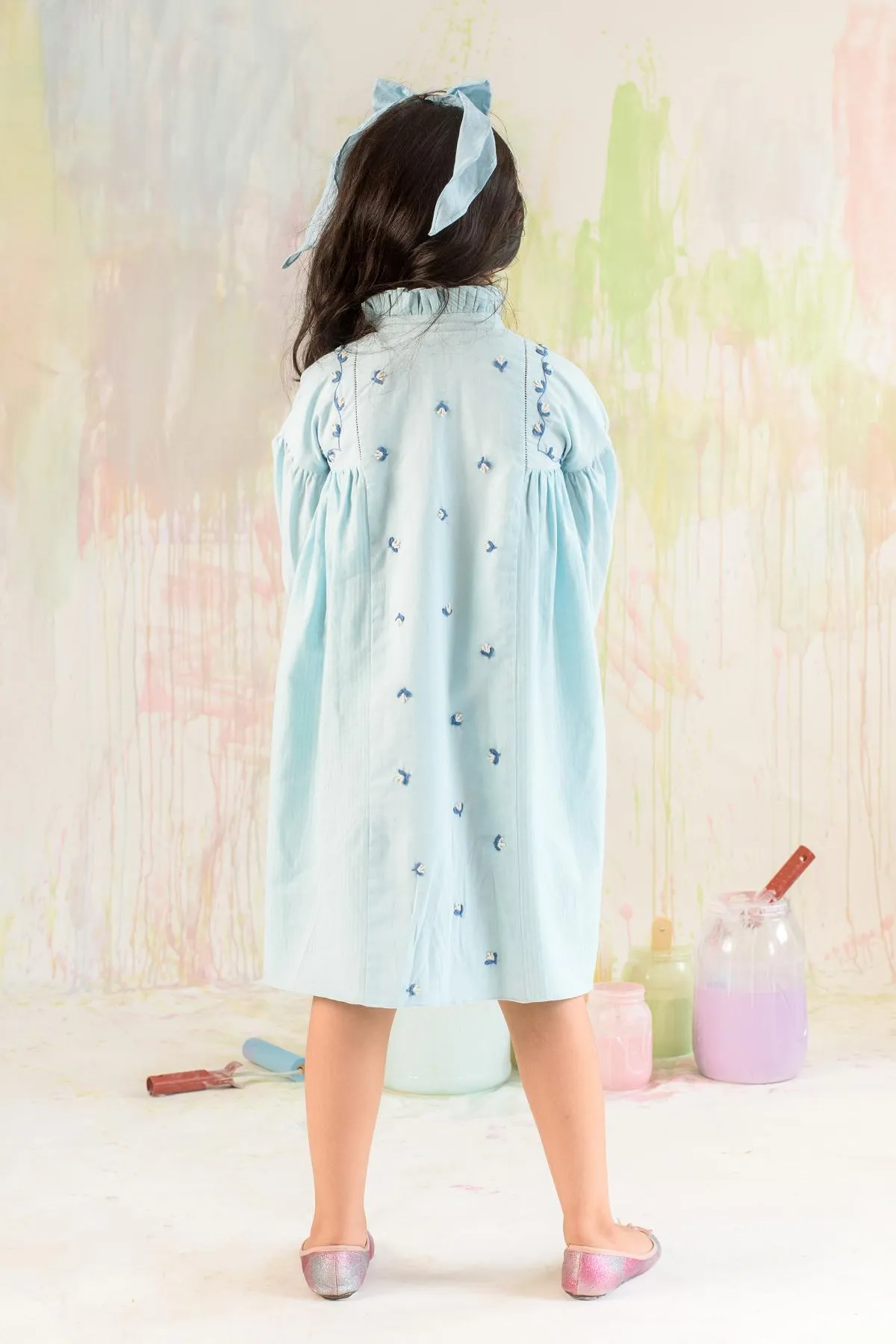 Embroidery Empire Dress