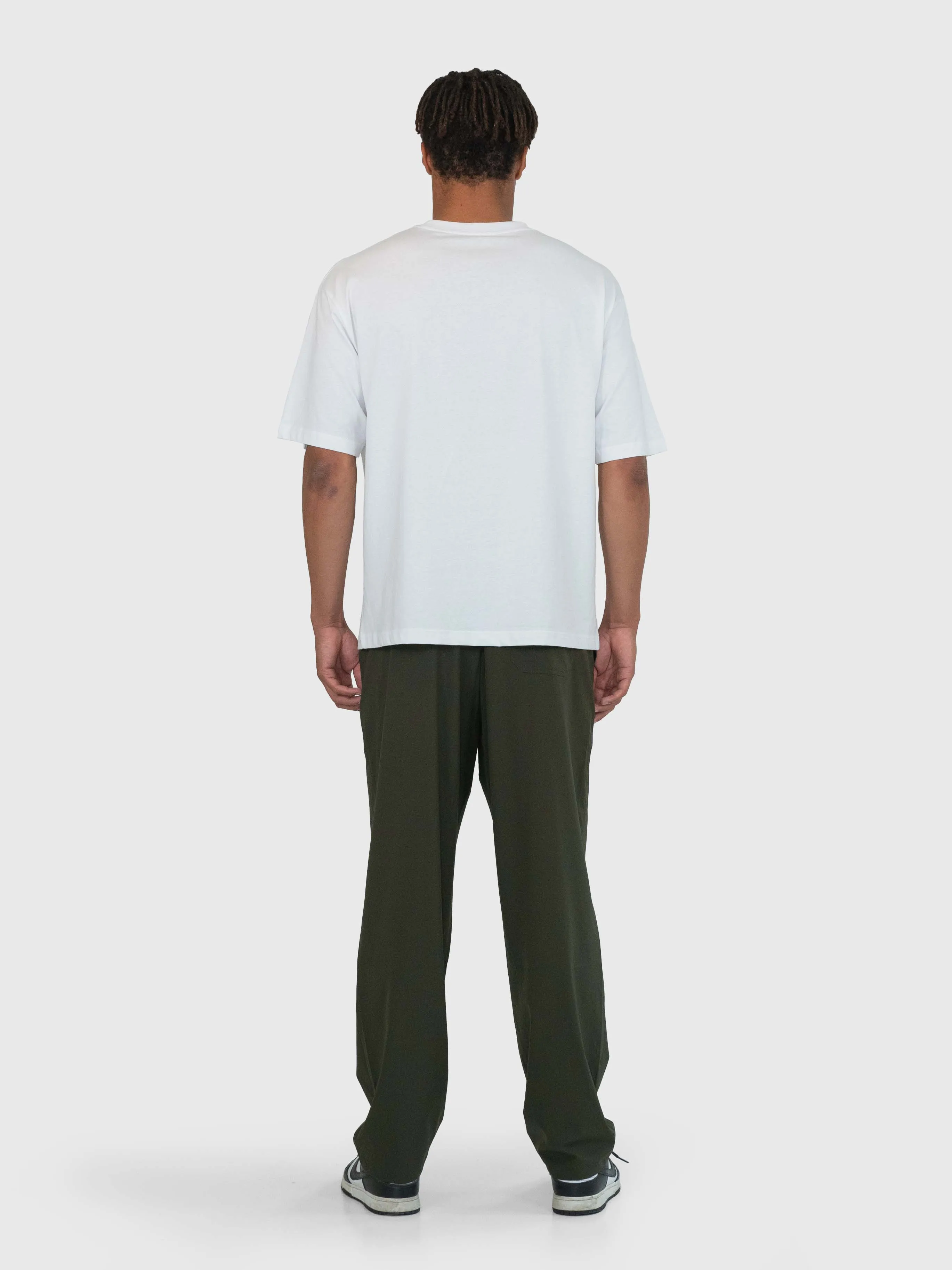 Essential Tech Pants - Khaki Green/White