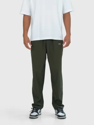 Essential Tech Pants - Khaki Green/White