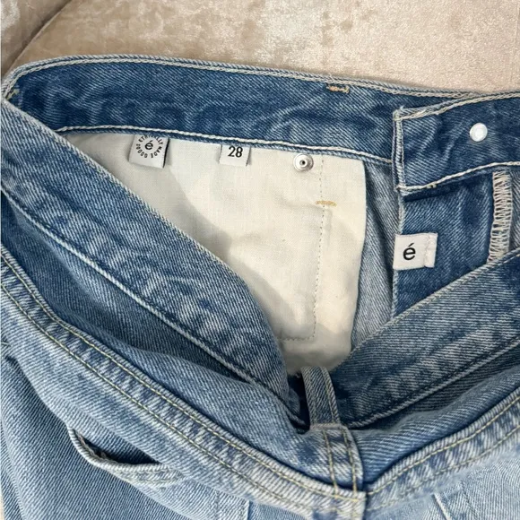 Etica Skylar cuffed denim boy shorts