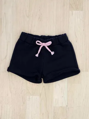 Everyday Essential Black Cotton Shorts