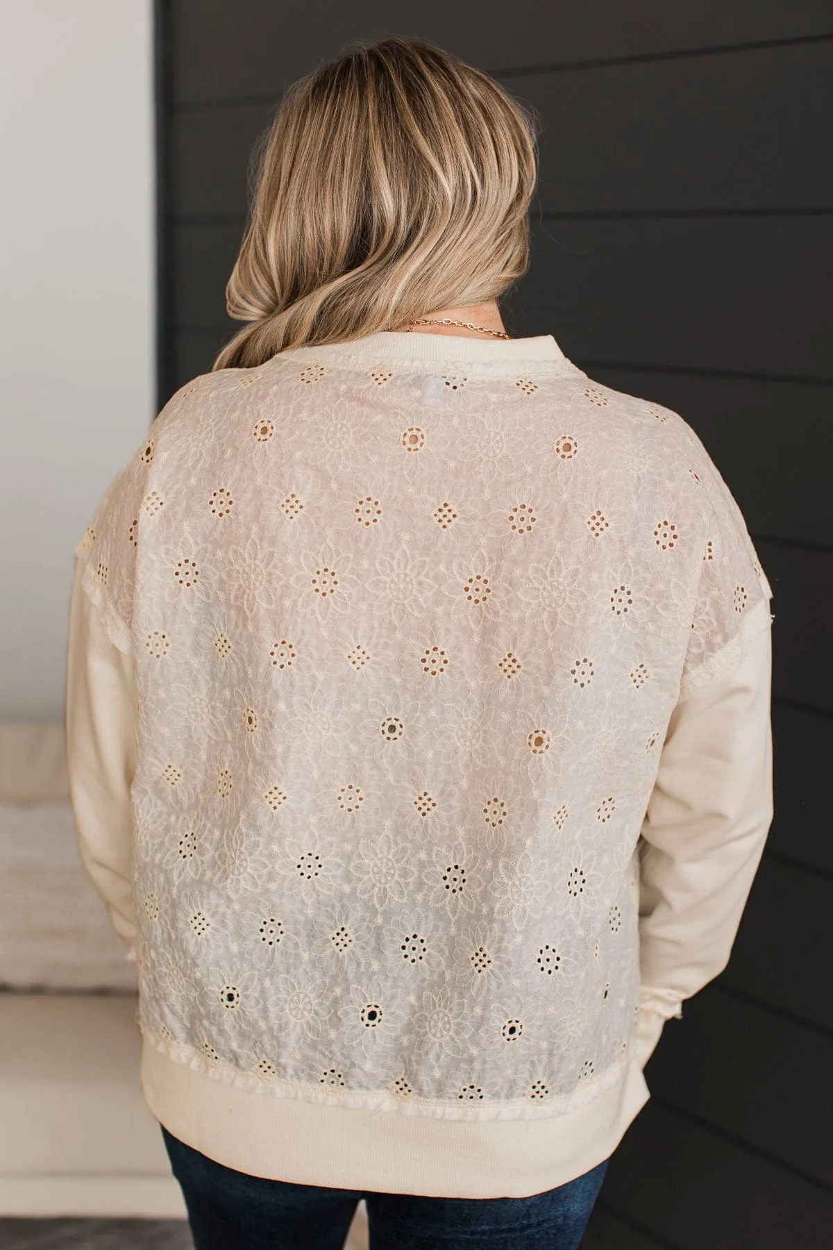 Fabulous Reputation Floral Pullover Top- Ivory