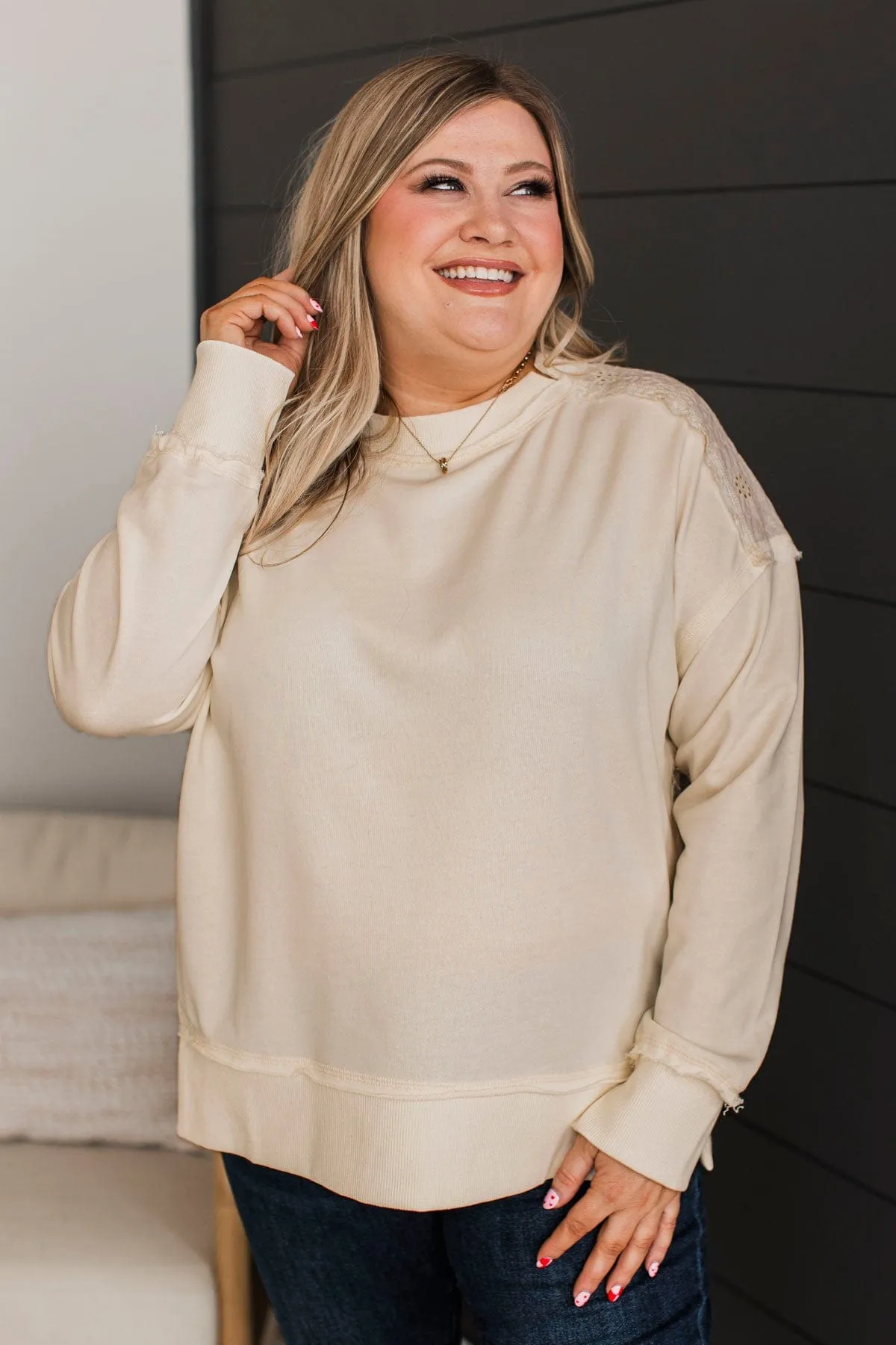 Fabulous Reputation Floral Pullover Top- Ivory
