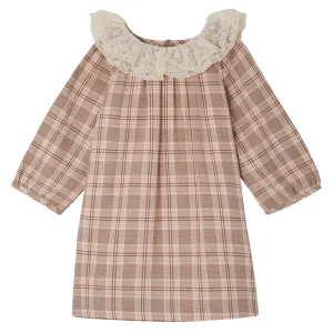 Flavili Faded Pink Check Dress