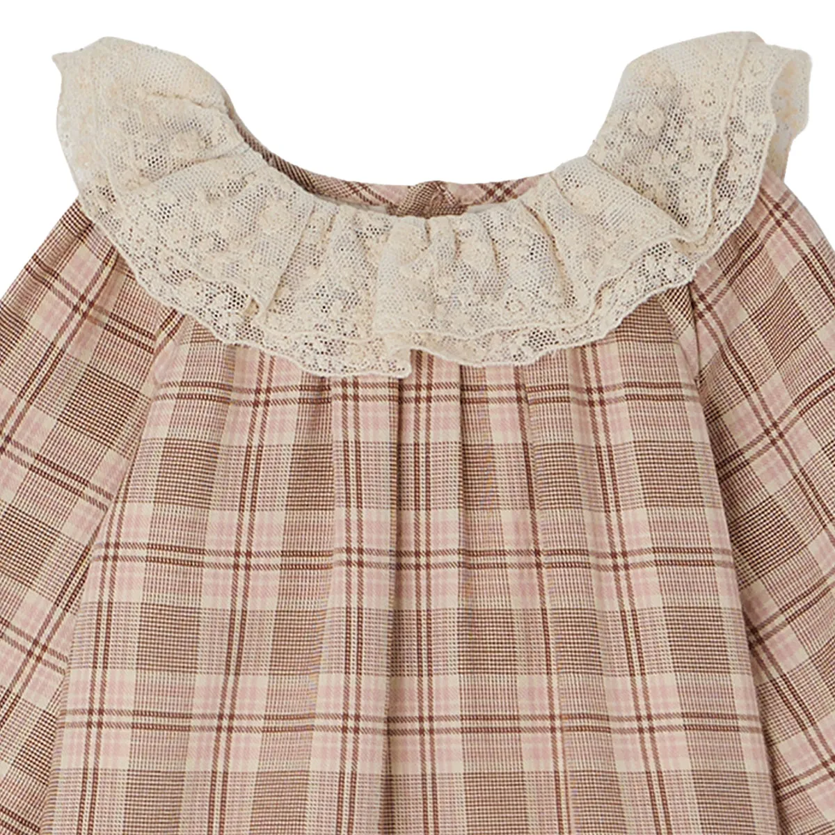 Flavili Faded Pink Check Dress