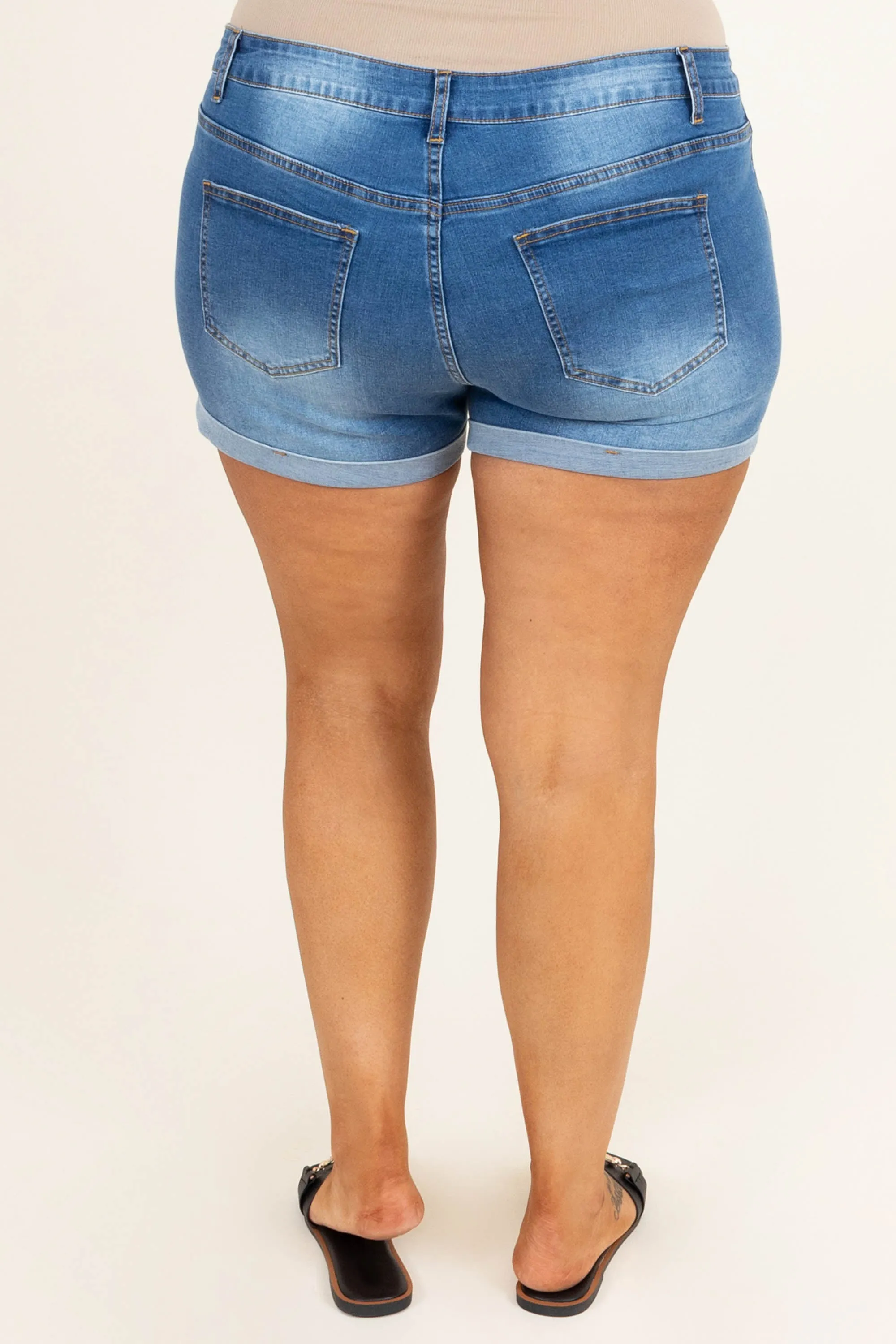Flawlessly Perfect Shorts, Medium Wash