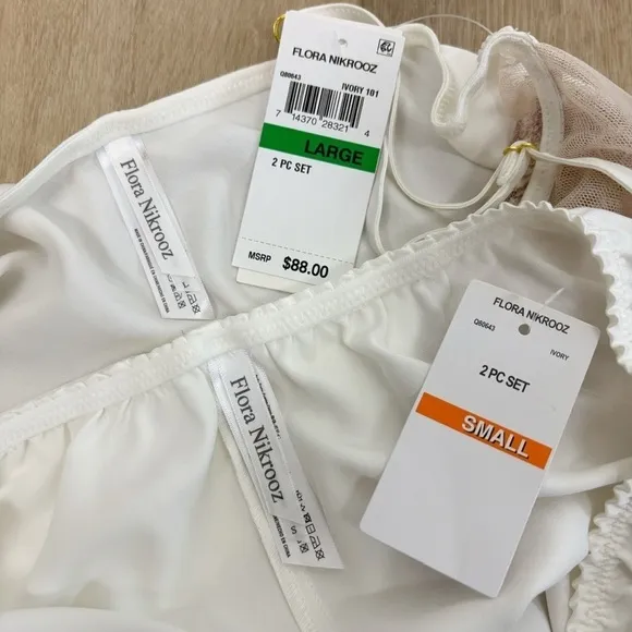 Flora Nikrooz Rosa Cami Set in Ivory Size S/L
